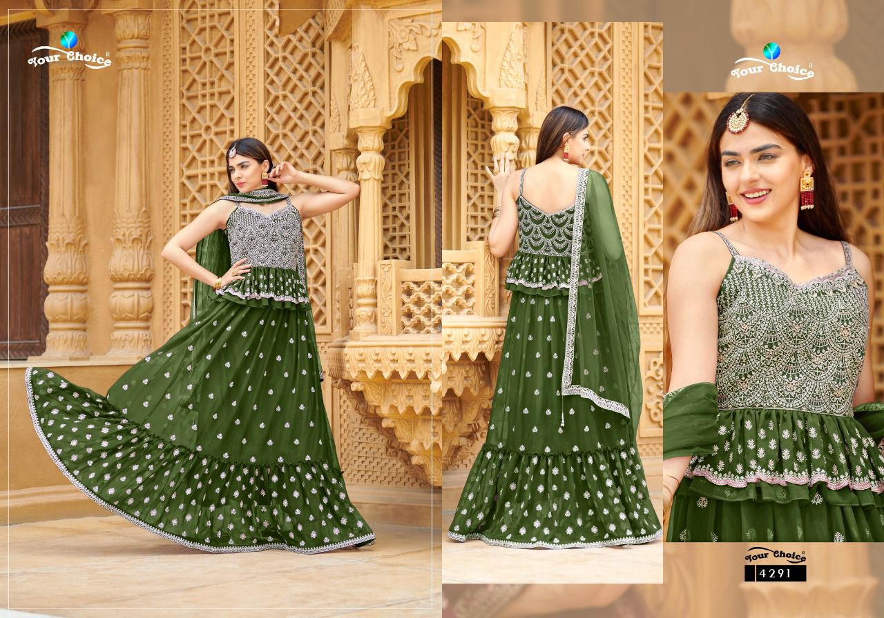 Your Choice Roories Wedding Wear Georgette Embroidery Salwar Suits Collection